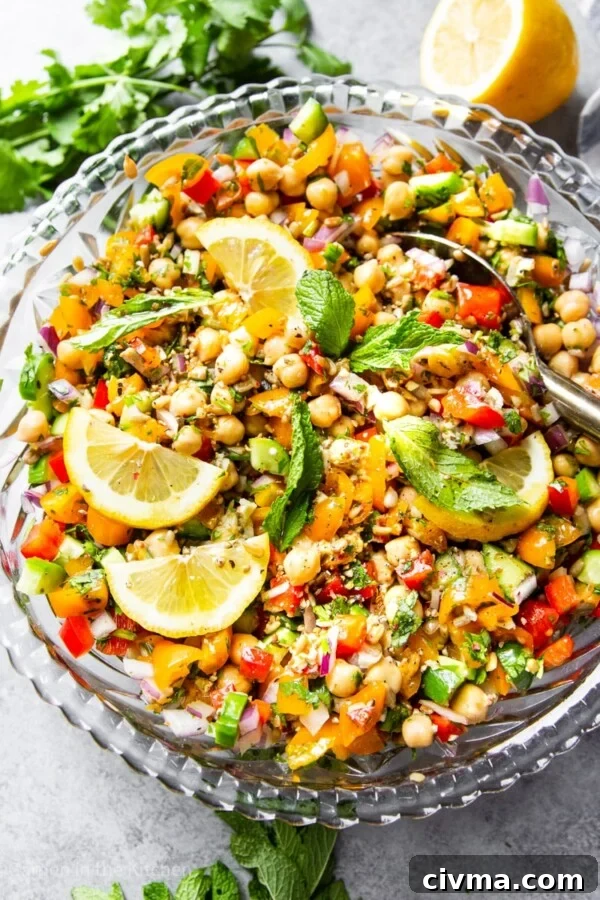 Simple chickpea salad recipe