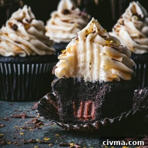 Maple Whiskey Chocolate Ganache Cupcakes