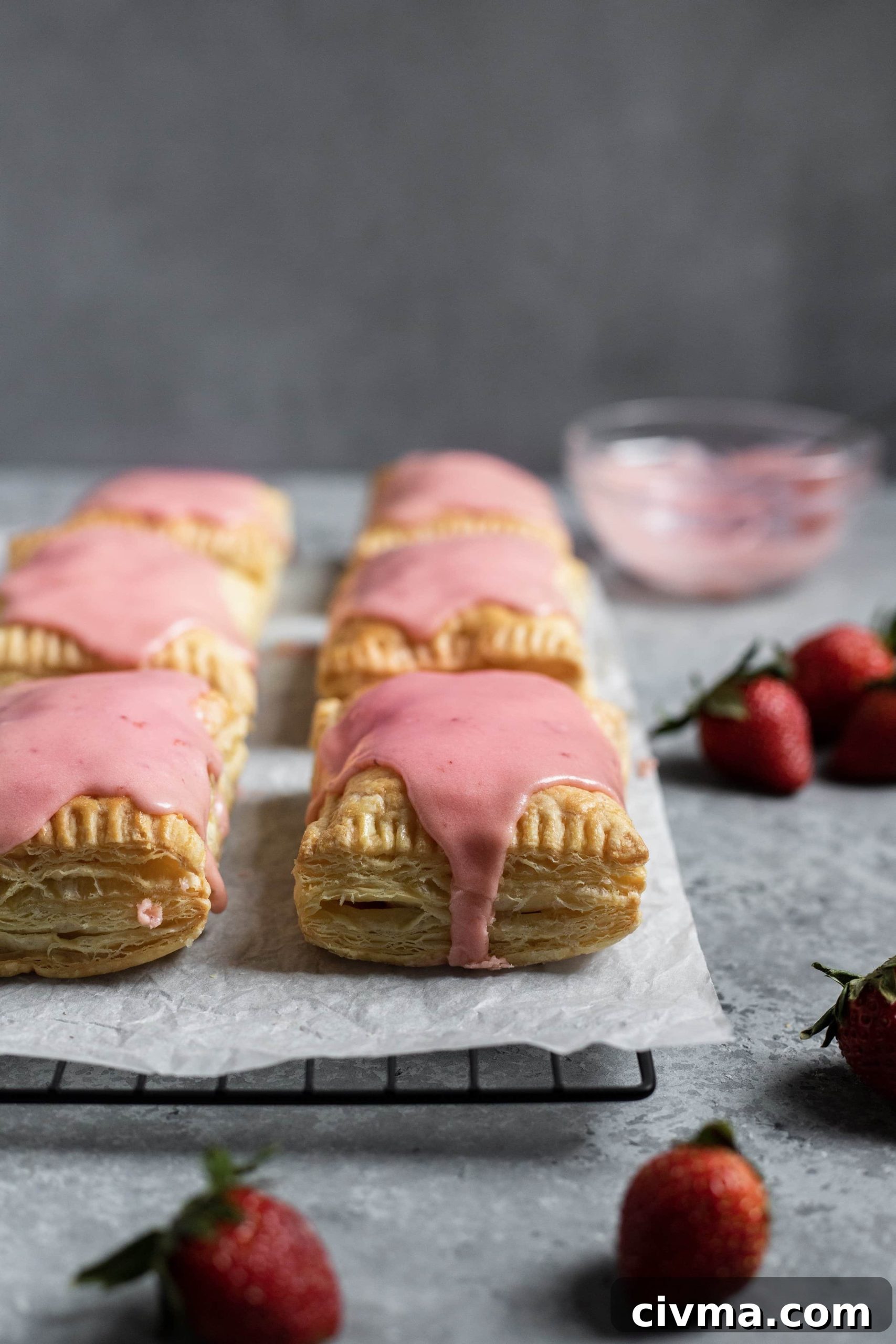 fresh pop tarts on a plate