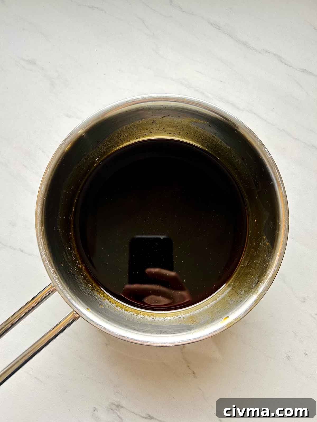 teriyaki sauce in saucepan