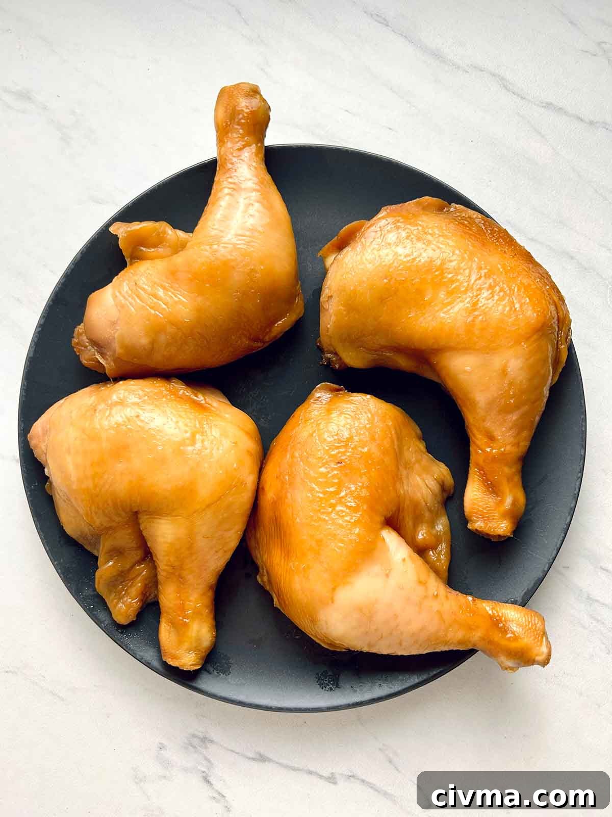 cooked teriyaki chicken on plate