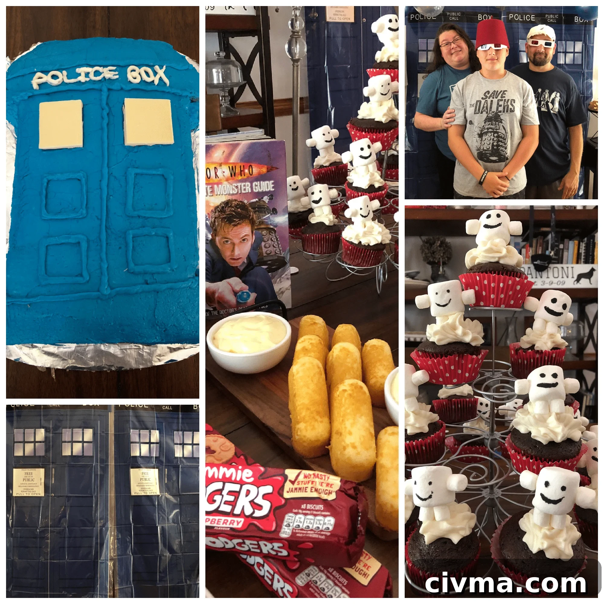 doctor who party collage picture