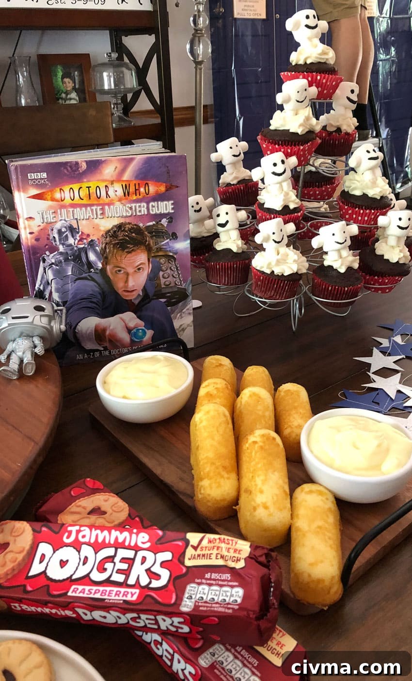 doctor who themed party table