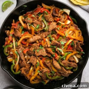 Steak fajitas recipe