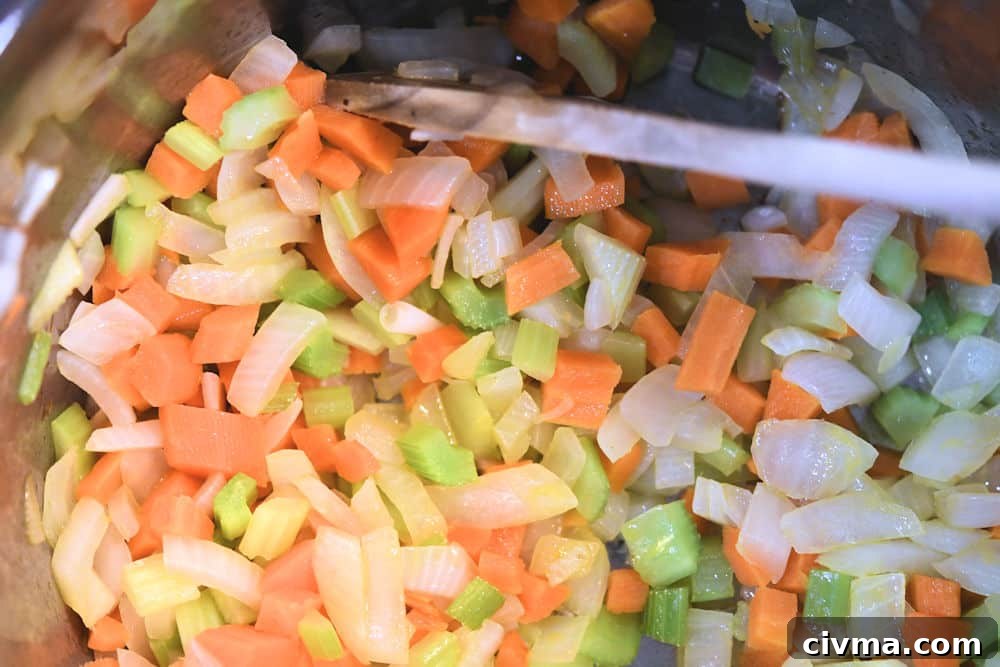 24Bite: Carrots onion and celery to saute in Instant Pot