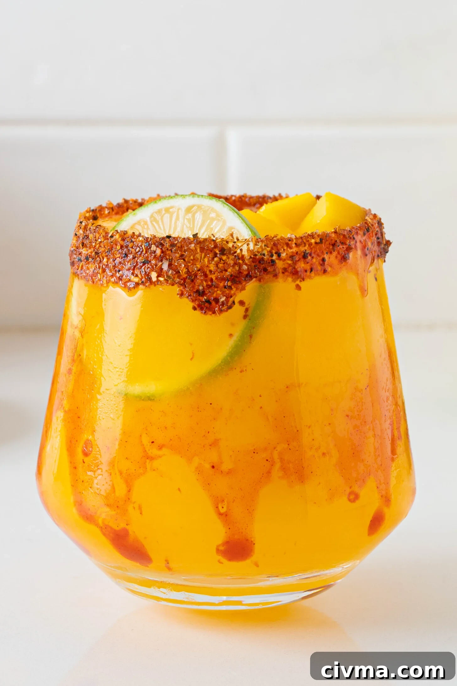 A fresh mango margarita.