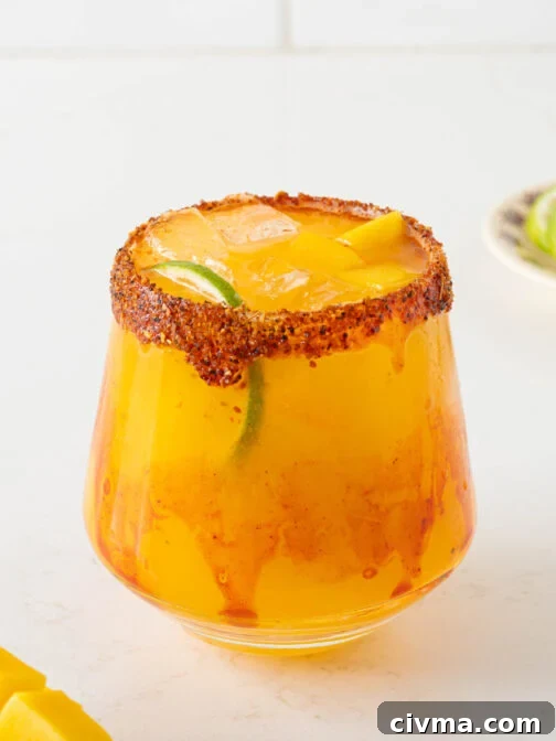 A fresh mango margarita.