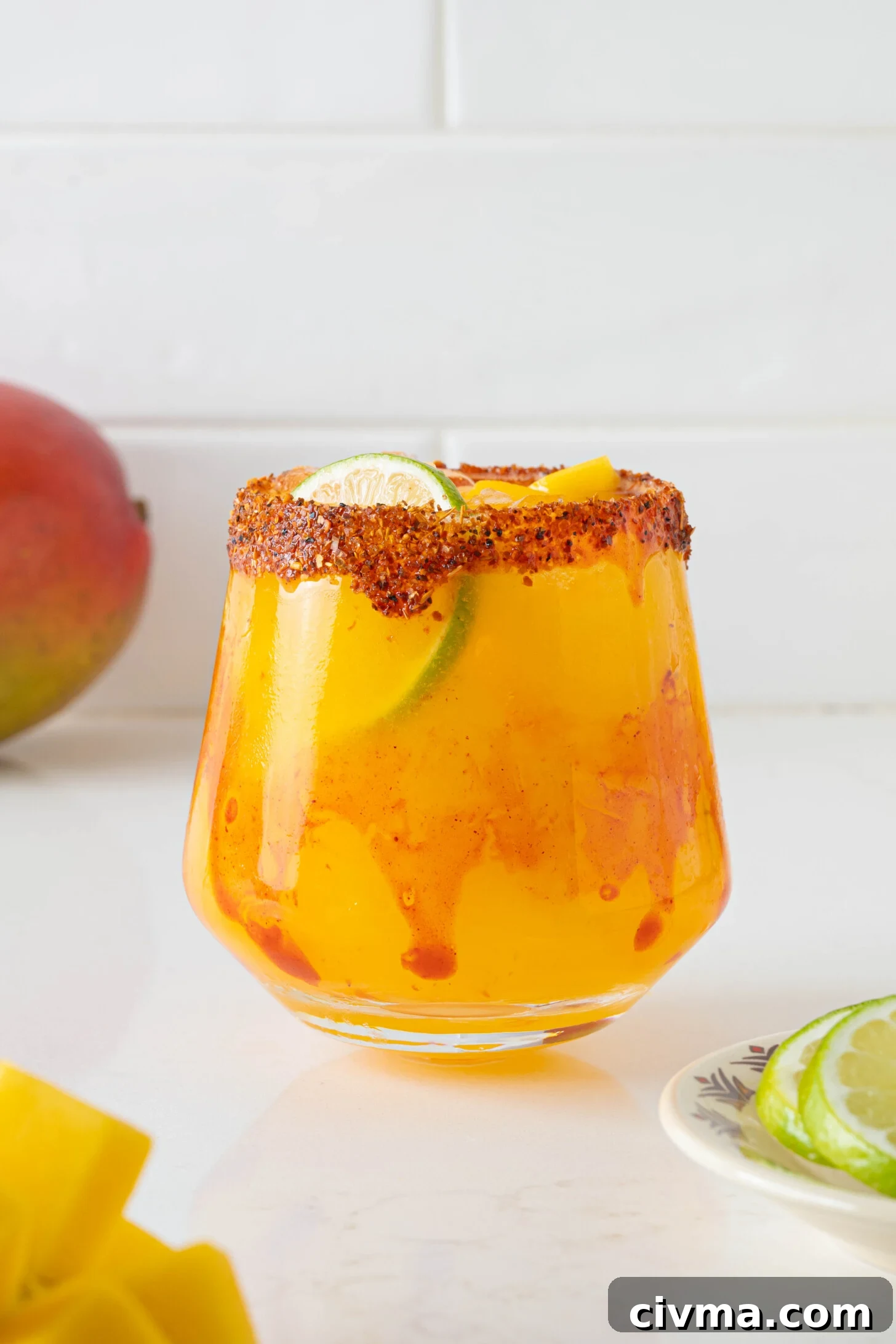 A fresh mango margarita.