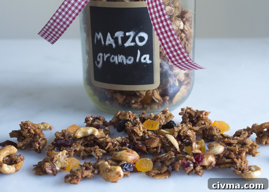 Store the granola in a clean glass jar... great for gift giving too.