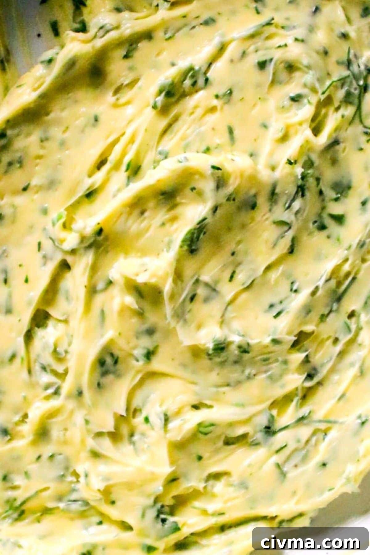 garlic chive and dill compound butter
