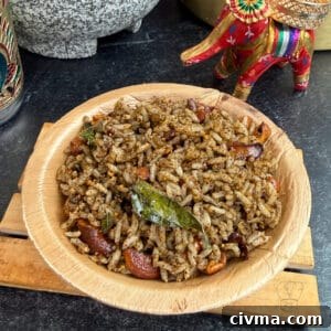 Delicious traditional sesame rice served on a wooden plate, highlighting authentic flavors and texture.