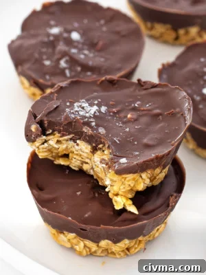 No bake peanut butter oat cups.