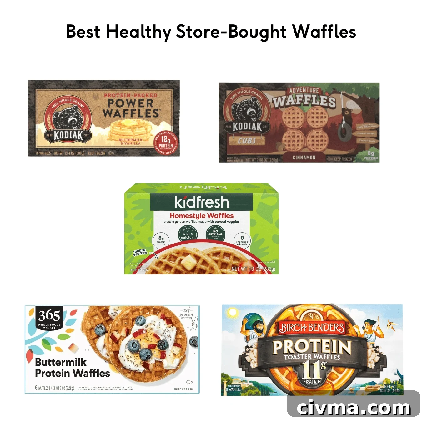 best frozen waffles healthy storebought 