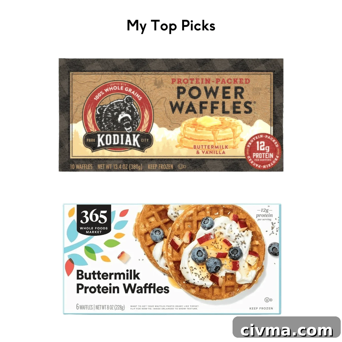 favorite healthy frozen waffles with protein