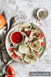 Fennel salad with currant dressing