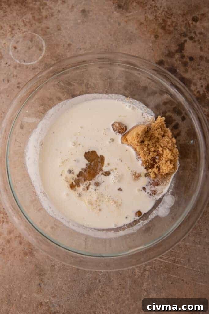 raw filling ingredients in a bowl