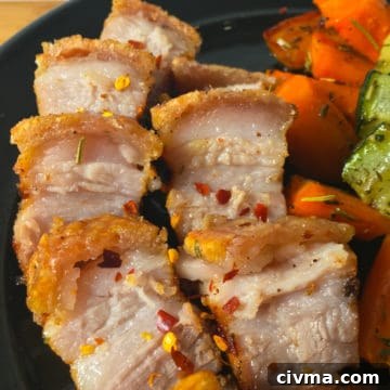air fryer pork belly bites