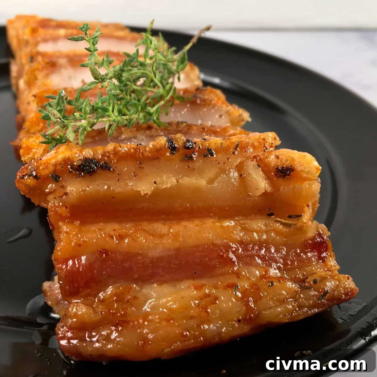 air fry pork belly with crispy skin