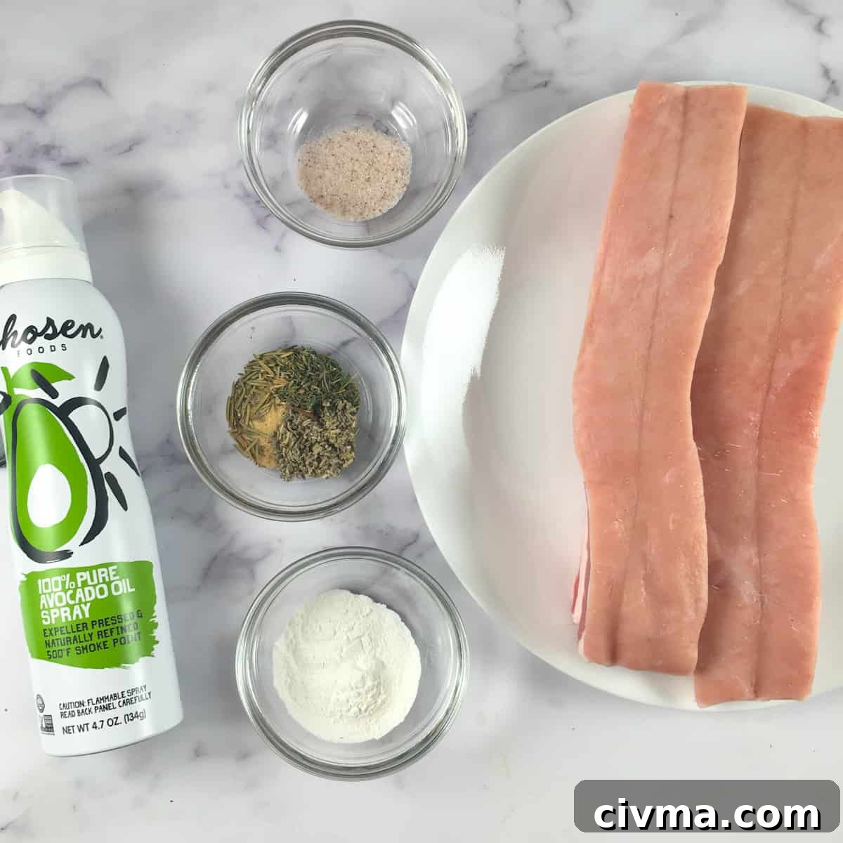 air fryer pork belly ingredients