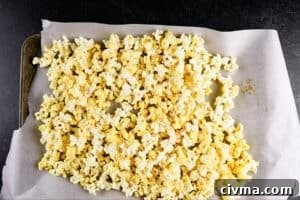 Homemade Caramel Popcorn Recipe 19 popped popcorn