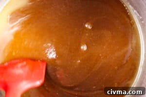 Homemade Caramel Popcorn Recipe 21 butter and sugar melted in sauce pan