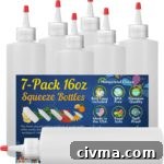 White Chocolate Ganache Drip for Cakes 6 Squeeze bottle