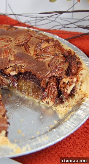 Black Bottom Pecan Pie has rich chocolate, savory pecans, and a buttery crust. Black Bottom Pecan Pie