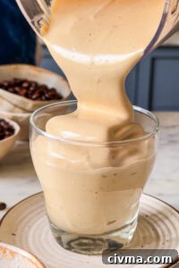 Whisked coffee mousse close-up