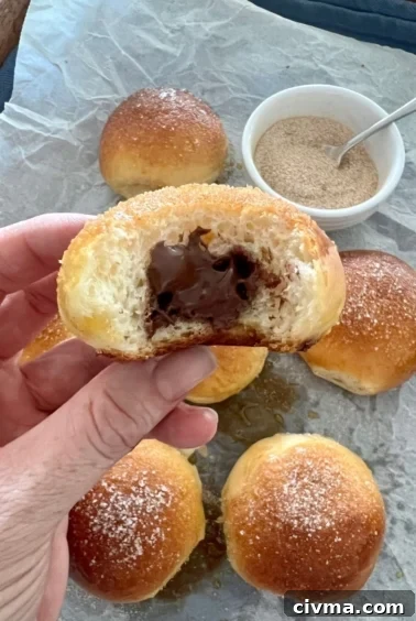 Baked sourdough brioche donut balls