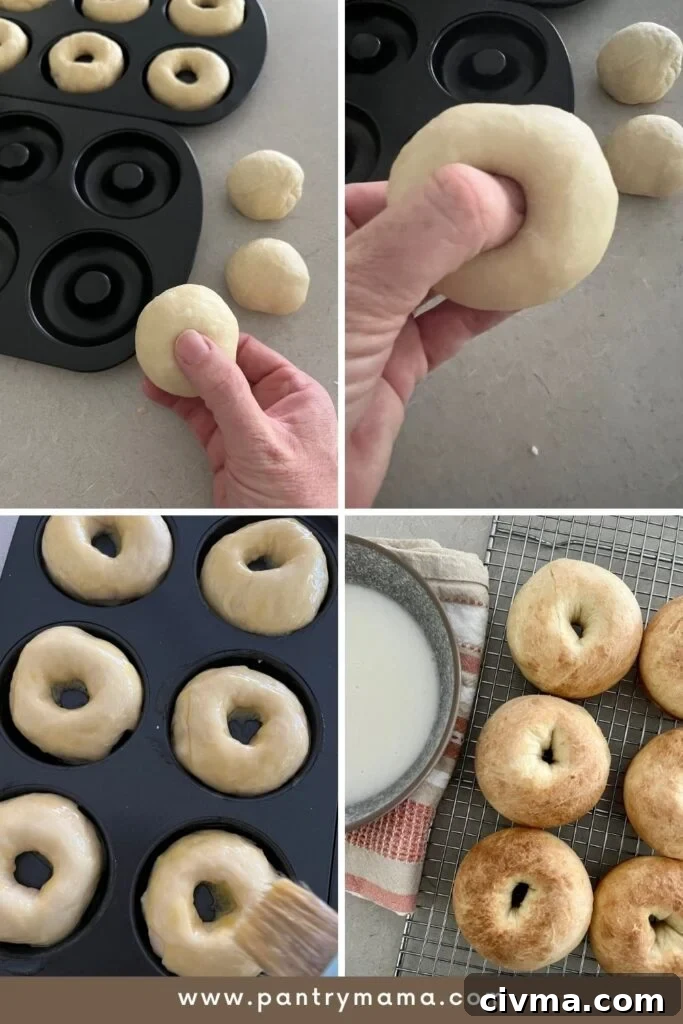Baked Sourdough Donuts Recipe 4 Shaping baked sourdough donuts