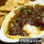 Baked brie with maple bacon onion jam