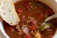 Slow Cooker Stuffed Pepper Soup Recipe