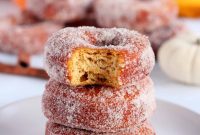 Spiced Pumpkin Donuts with Maple Glaze