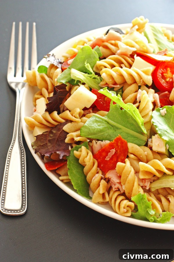 Antipasto, pasta, salad, quick and easy, recipe, dinner