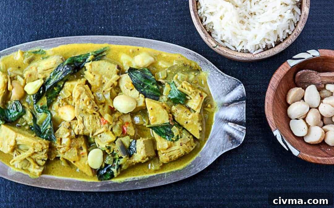A plate of curry on a table