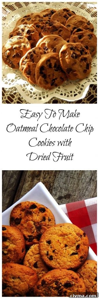 Two photo collage for Pinterest of cookies on a white plate.